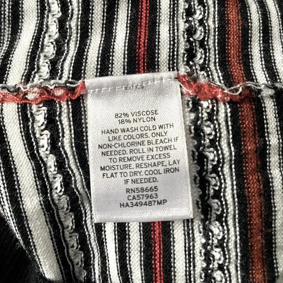 HALOGEN | Women’s Striped Button Front Knit Fitted Cardigan Size XSP - Picture 8 of 8